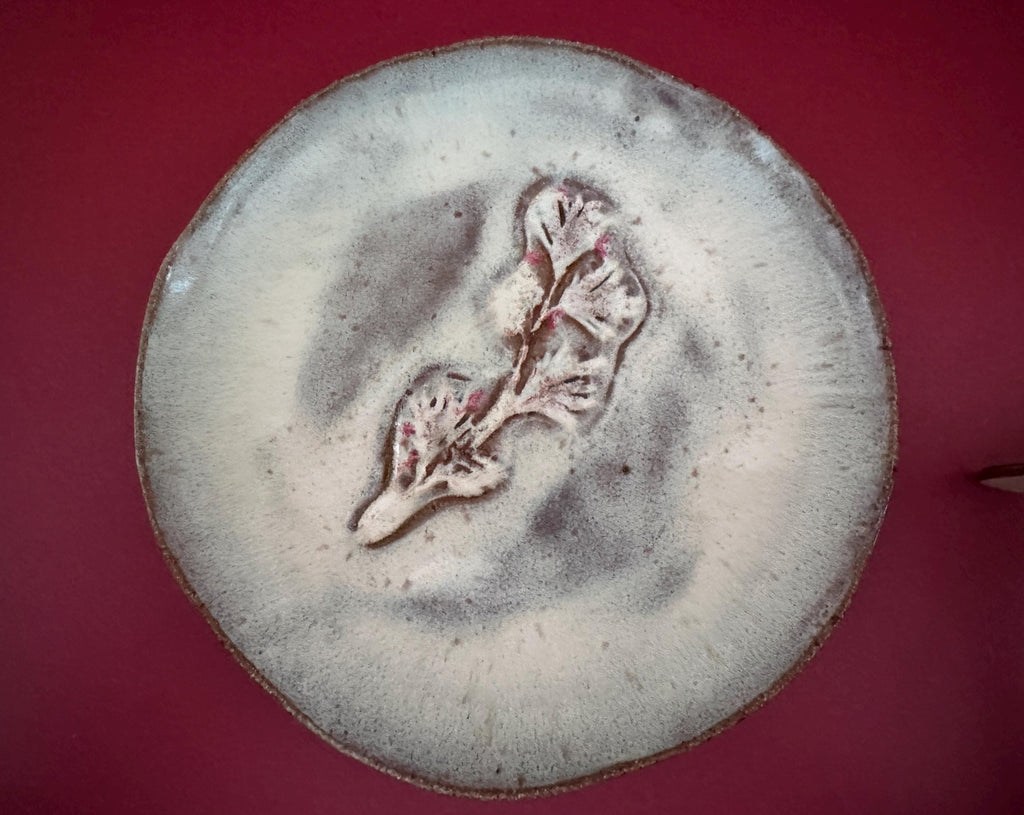 Frosted Pine Earthenware Dish: Snowy White Glaze