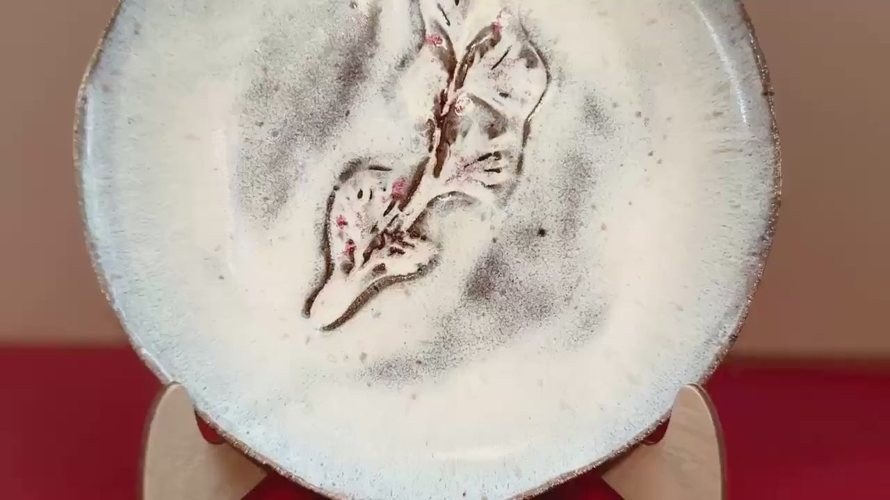 Frosted Pine Earthenware Dish: Snowy White Glaze
